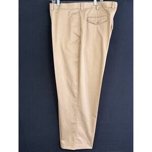 LL Bean Mens 44x30 Beige Natural Fit Cotton Chinos Khakis 282553